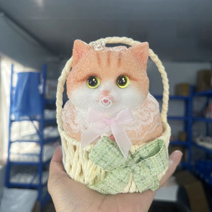 500g Handmade Silicone Kitty Cats Taba Squishy Toy with Bag