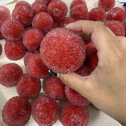 Crisp Satisfying Sound Red Bayberry Handmade Stress Balls