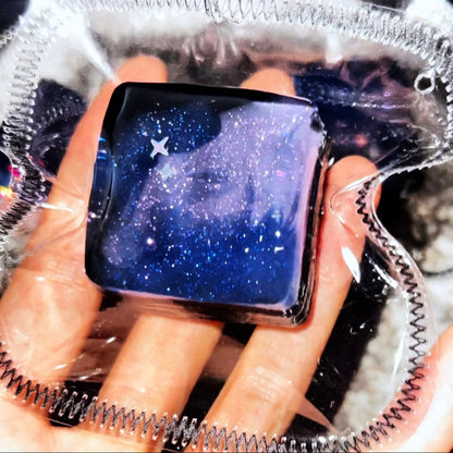 Transparent Handmade Cosmic Strips / Mini Cube Taba Squishy Toy Stress Ball