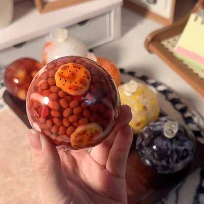 Rice Ball Collection Stress Ball Squishy Stress Relief Decompression Toy - Zip-tie Closure