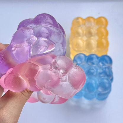 5cm Cube Stress Ball Jelly Ball Squishy Stress Relief Decompression Toy