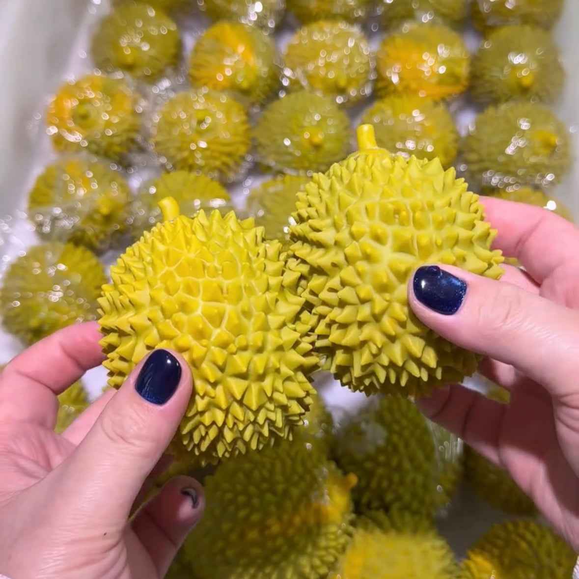 Crunchy Durian Fruit Bead & Clay Base Stress Ball Squishy Stress Relief Decompression Toy