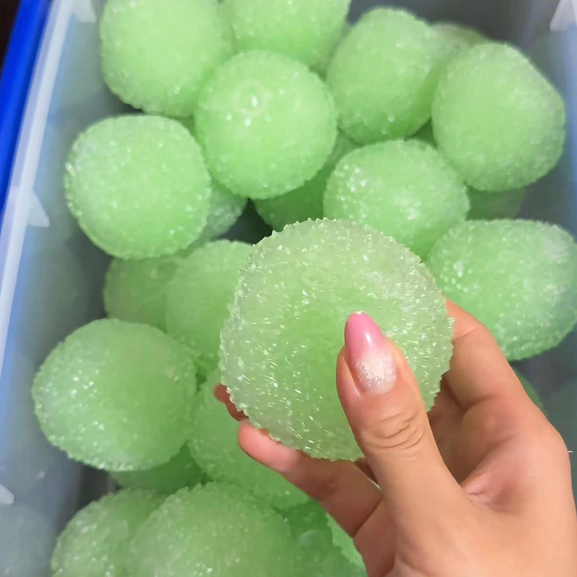 Crisp Satisfying Sound Red Bayberry Handmade Stress Balls