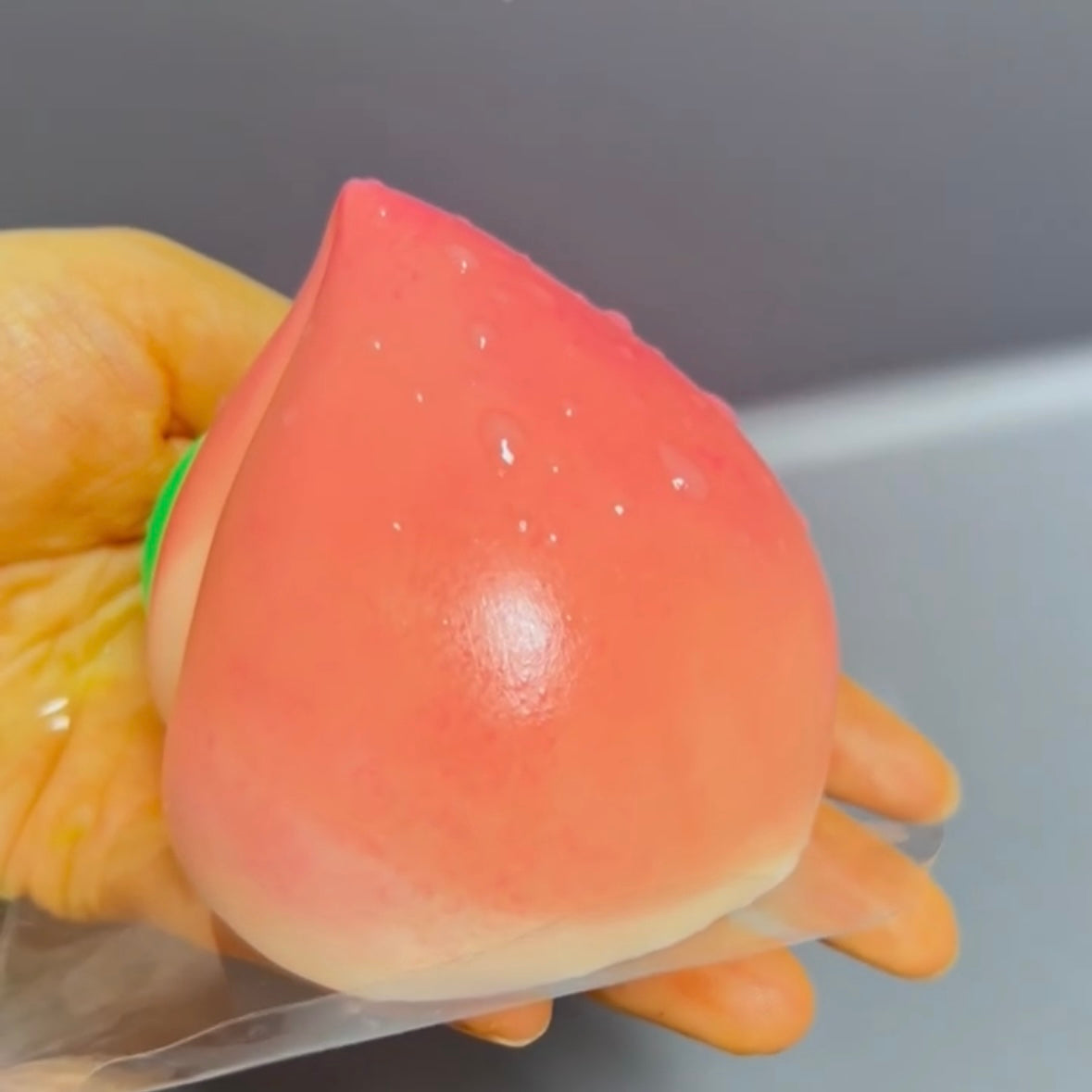 160g Handmade Silicone Peach Stress Relief Taba Squishy Toy