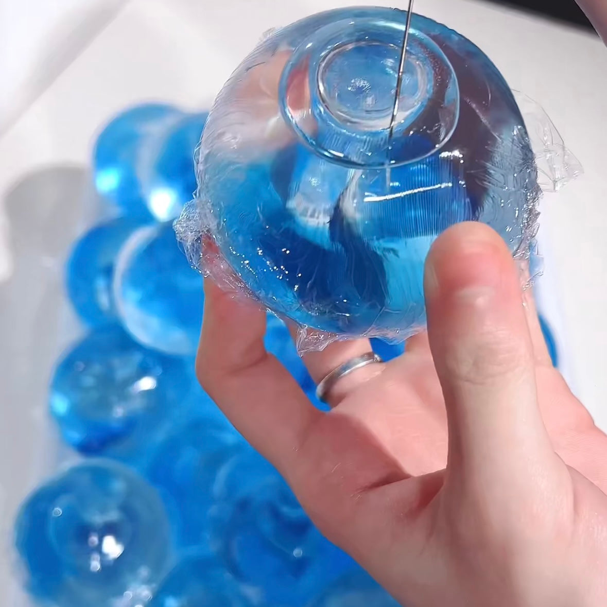 A Blueberry Jelly Base Stress Ball