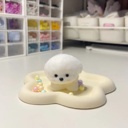 Tiny Puppy Stress Relief Taba Squishy Toy with Flocking