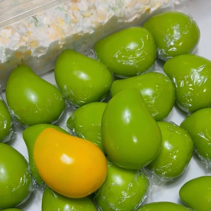 Color-Changing Mango Stress Ball Squishy Mango Bead & Clay Base Stress Relief Decompression Toy