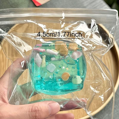 Sea Ice Cube Stress Ball Jelly Ball Squishy Stress Relief Decompression Toy