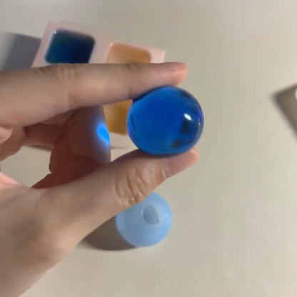Handmade Transparent 2.2cm Ball Stress Relief Squishy Toy