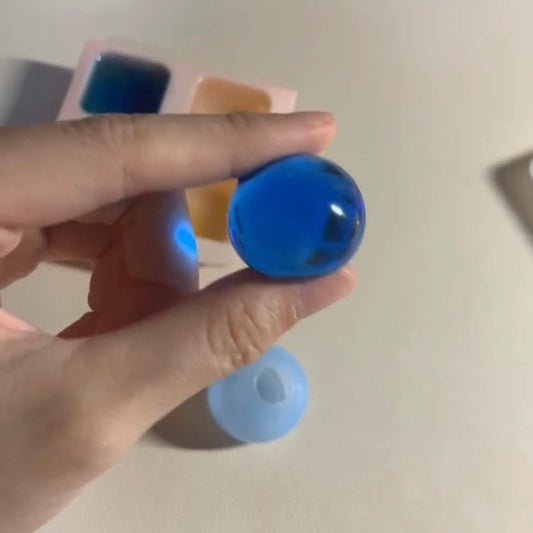 Handmade Transparent 2.2cm Ball Stress Relief Squishy Toy