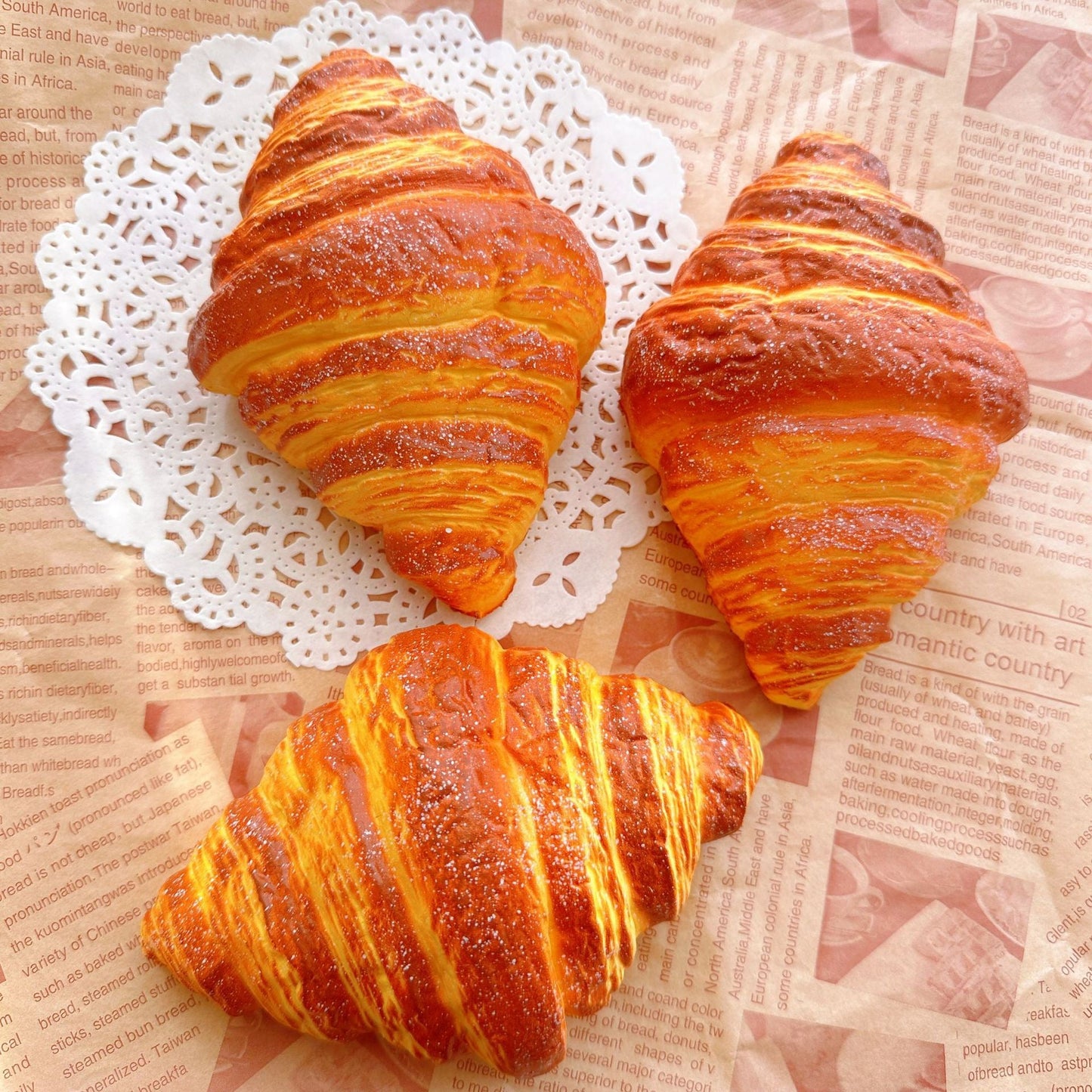 Slow Rising Squishy Croissant Stress Relief Decompression Toy