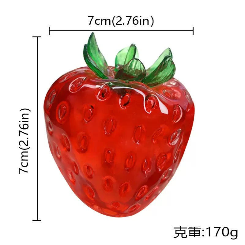 Strawberry Shape Vaseline Base Handmade Stress Ball
