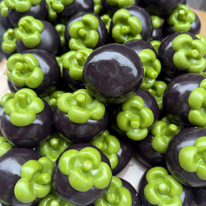 Crunchy Mangosteen Bead & Clay Base Stress Ball Squishy Stress Relief Decompression Toy