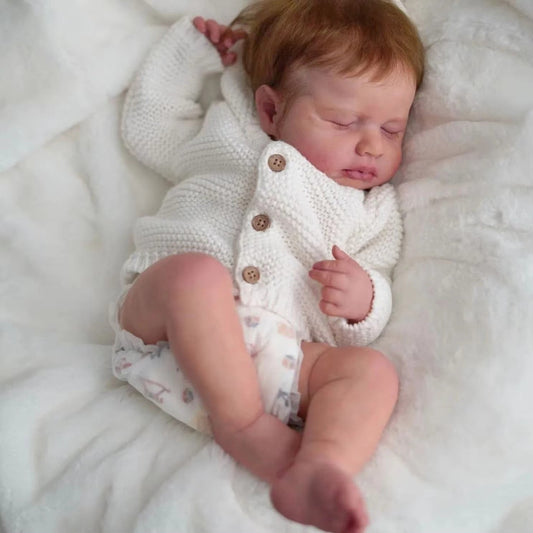 50cm Reborn Doll 3D High-Grade Colored Painting Silicone Reborn Baby Therapeutic Doll