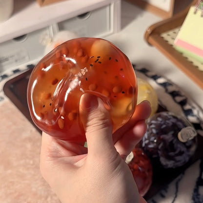 Rice Ball Collection Stress Ball Squishy Stress Relief Decompression Toy - Zip-tie Closure