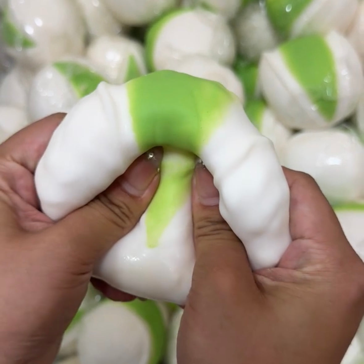Crunchy Pistachio Bead & Clay Base Stress Ball Squishy Stress Relief Decompression Toy