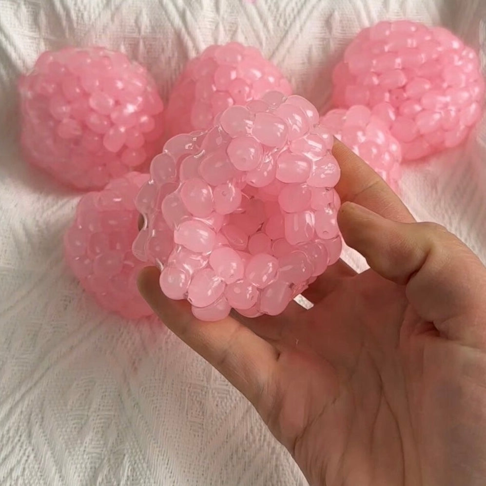 Pink or Green or White Handmade Stress Balls
