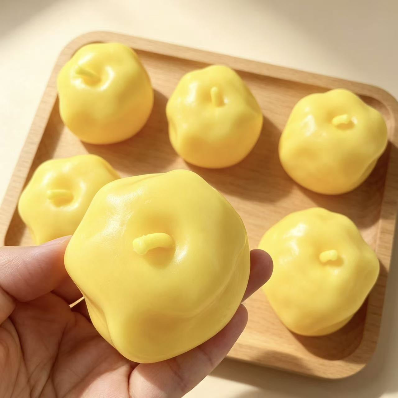 Vaseline Base Yellow Apple Handmade Stress Balls