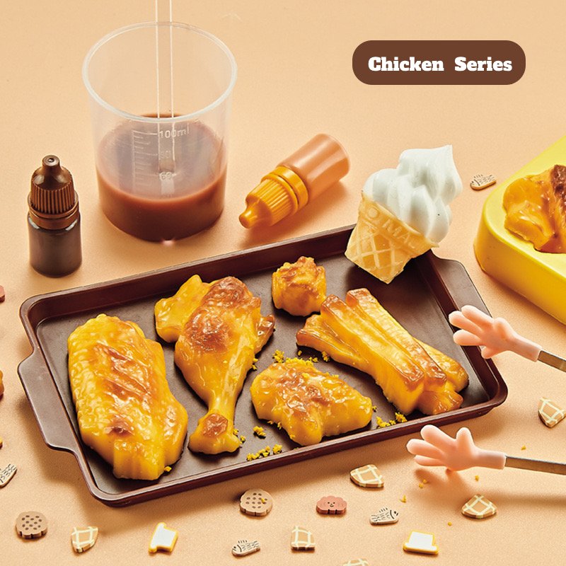 Food Squishy Making Kit for Starter, No Odor, for Squishy Toy Making (50ml Part A  + 50ml Part B)