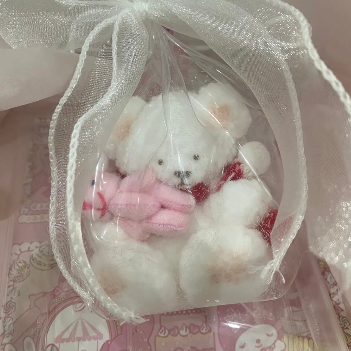Handmade Teddy Bear Stress Relief Taba Squishy Toy  - Christmas Series