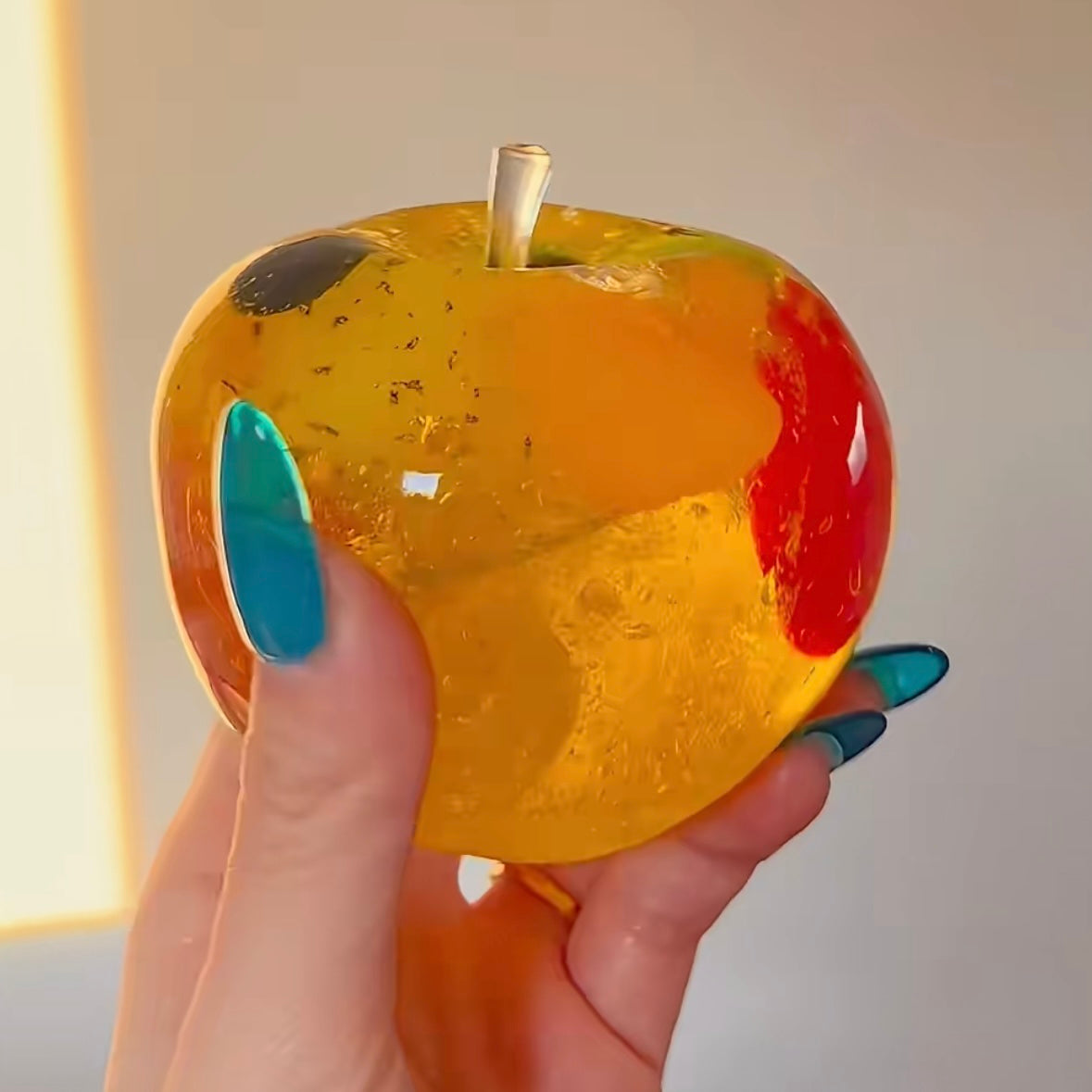 Vaseline Base Apple Shape Fruits Handmade Stress Balls