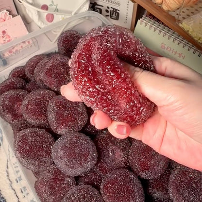 Crisp Satisfying Sound Red Bayberry Handmade Stress Balls