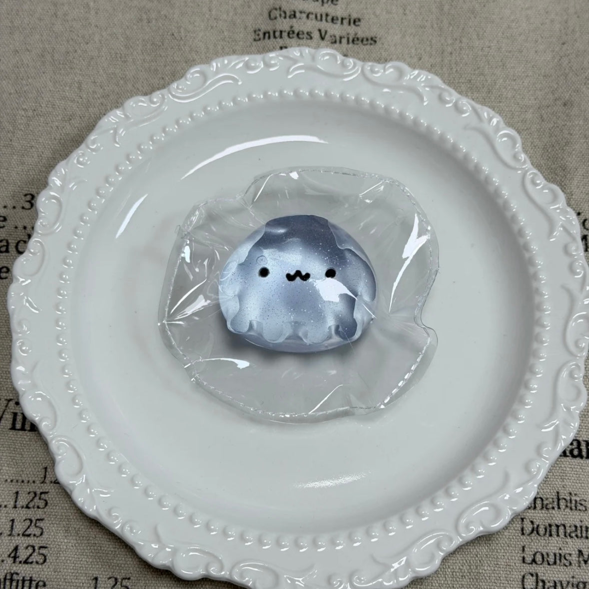 Handmade Transparent Mini Octopus Jellyfish Taba Squishy Toy