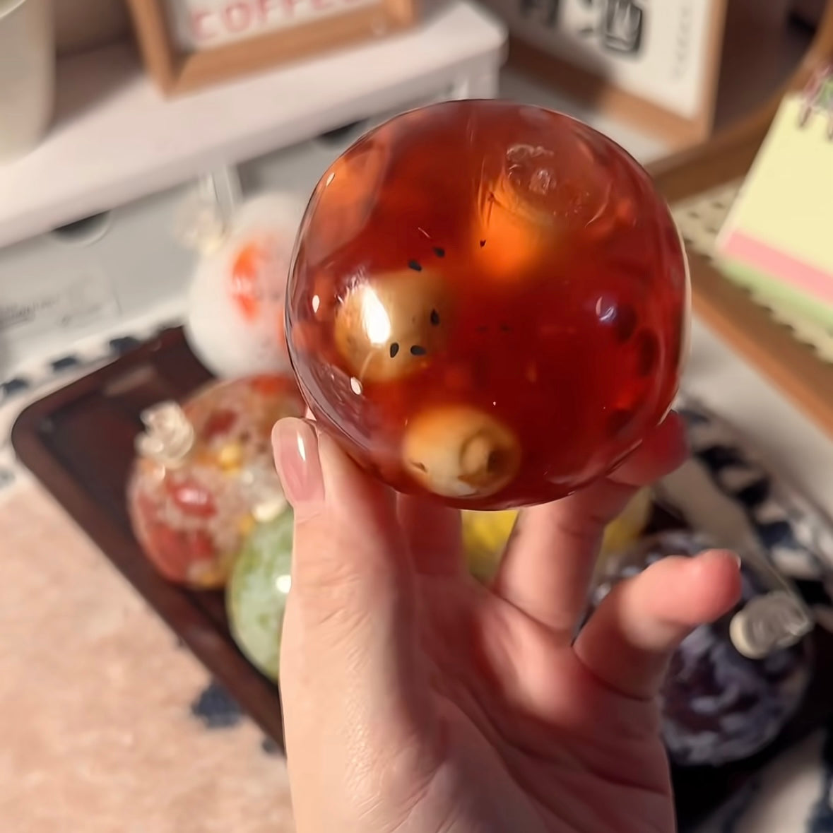 Rice Ball Collection Stress Ball Squishy Stress Relief Decompression Toy - Zip-tie Closure
