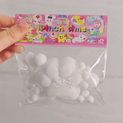 Handmade White Squishy Cute Cat’s Paw Taba Squishy Toy