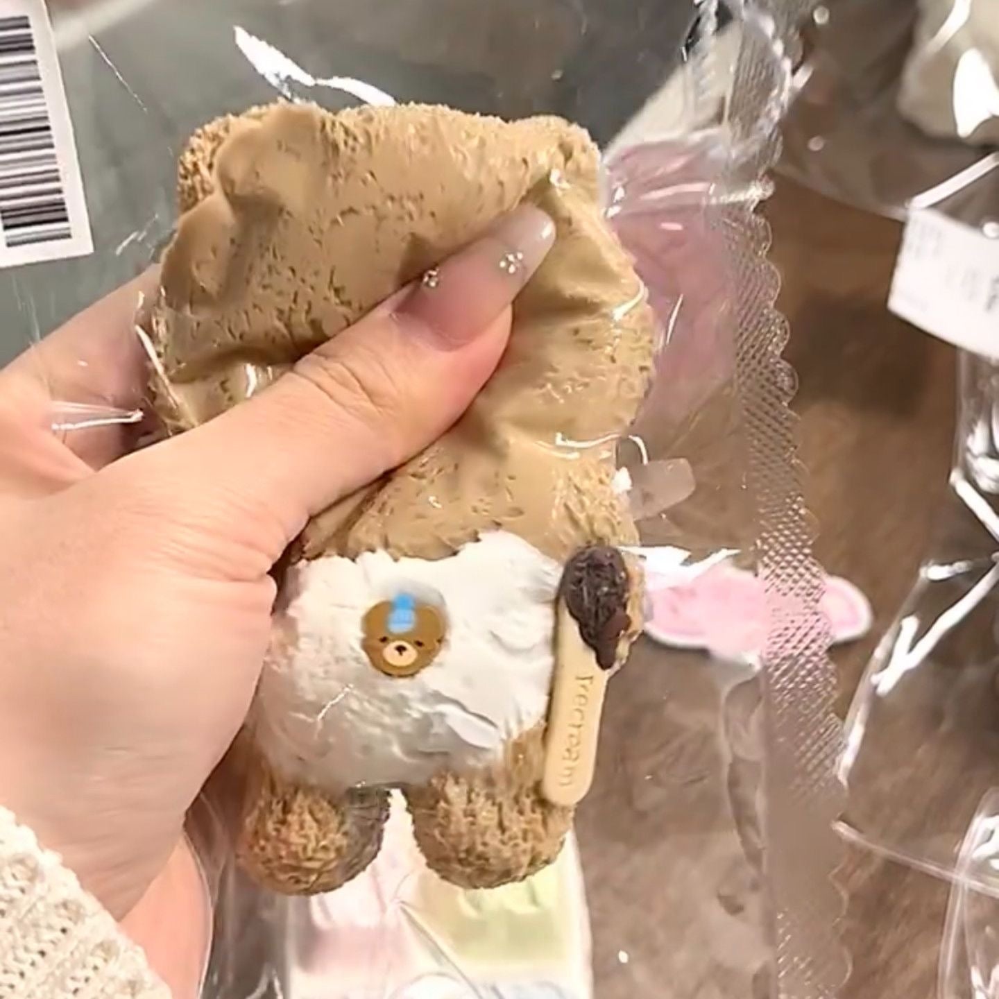 Handmade Brown Bear Taba Squishy Toy