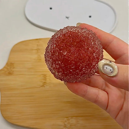 Crisp Satisfying Sound Red Bayberry Handmade Stress Balls