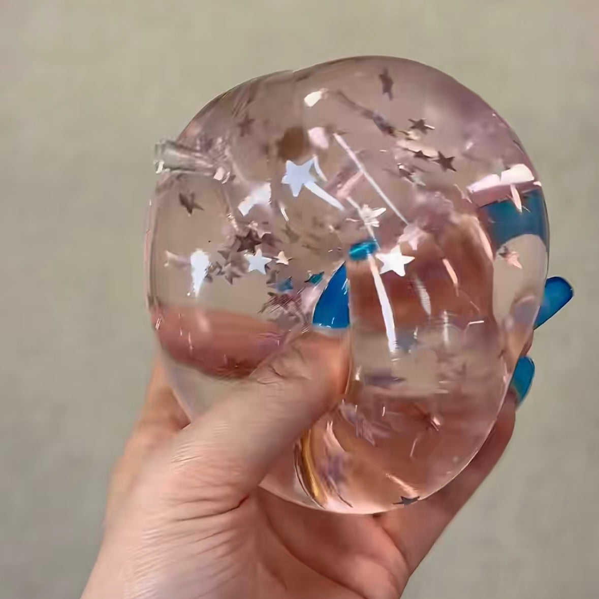 Pink Apple Shape Vasline Base Stress Ball