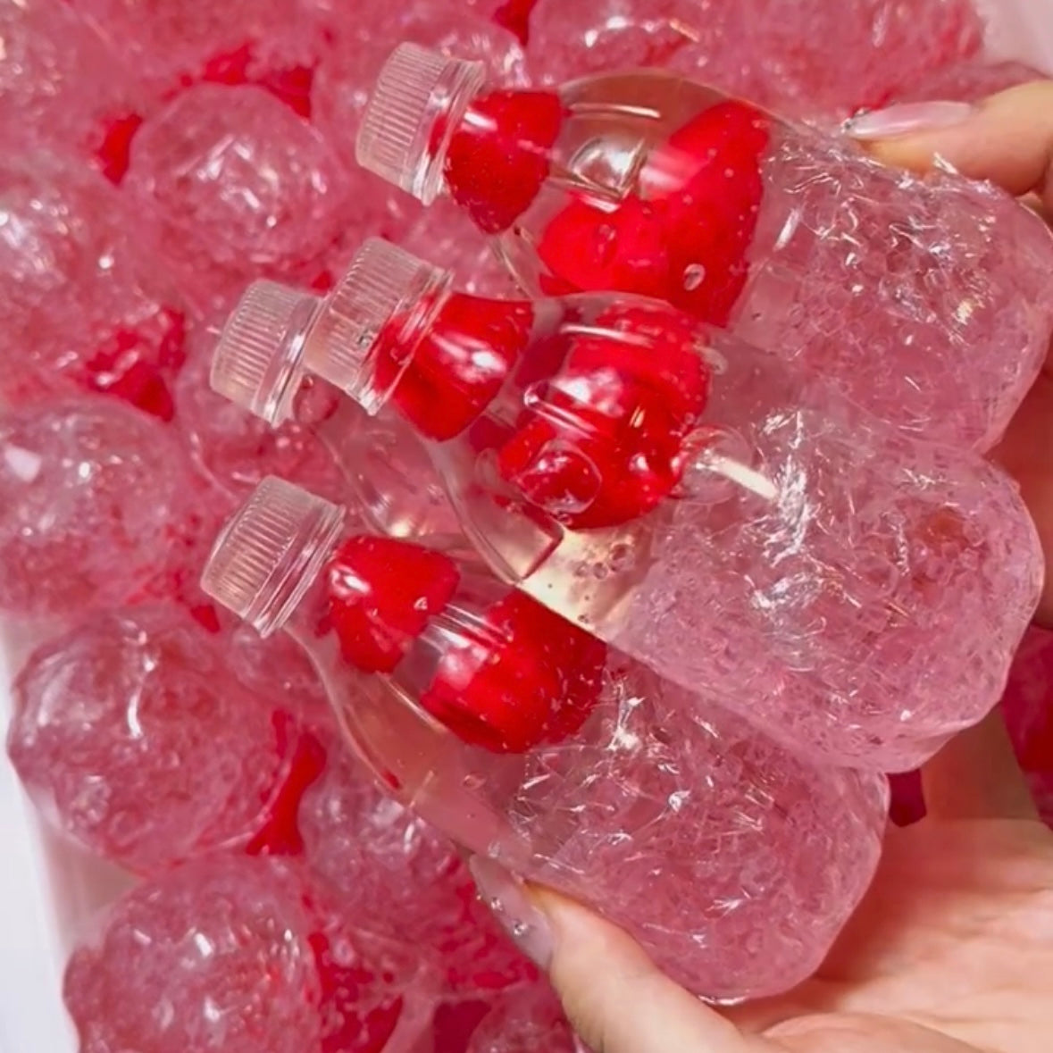 Handmade Strawberry / Blueberry Sparkling Water Stress Ball