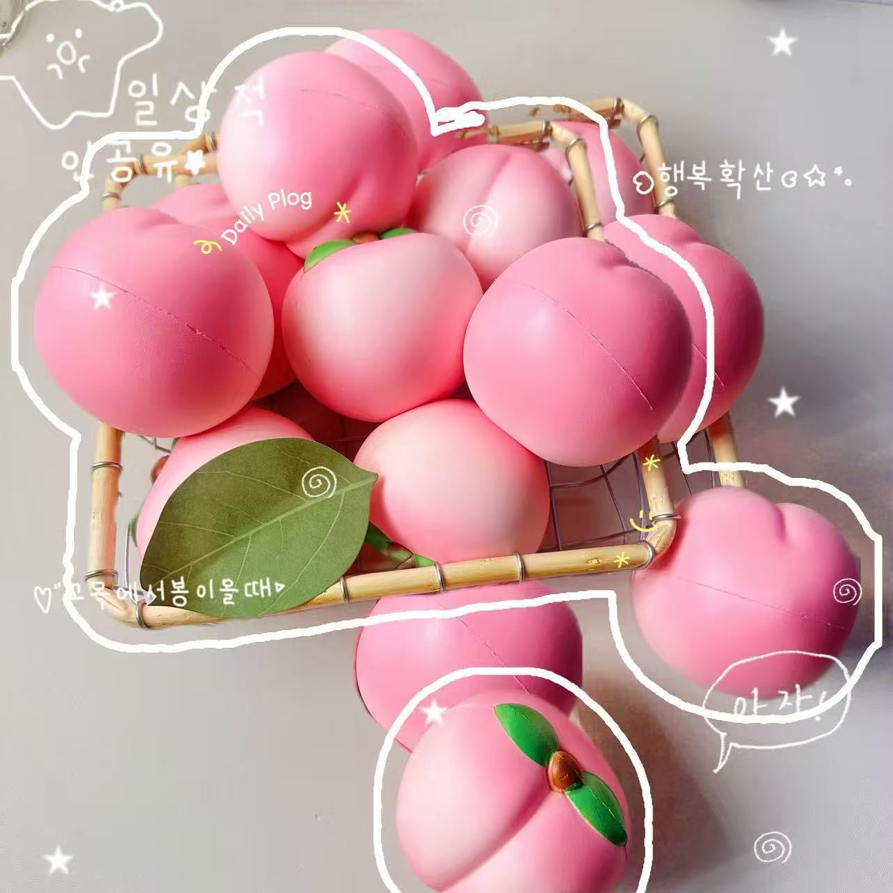 Slow Rising Squishy Peach Stress Relief Decompression Toy
