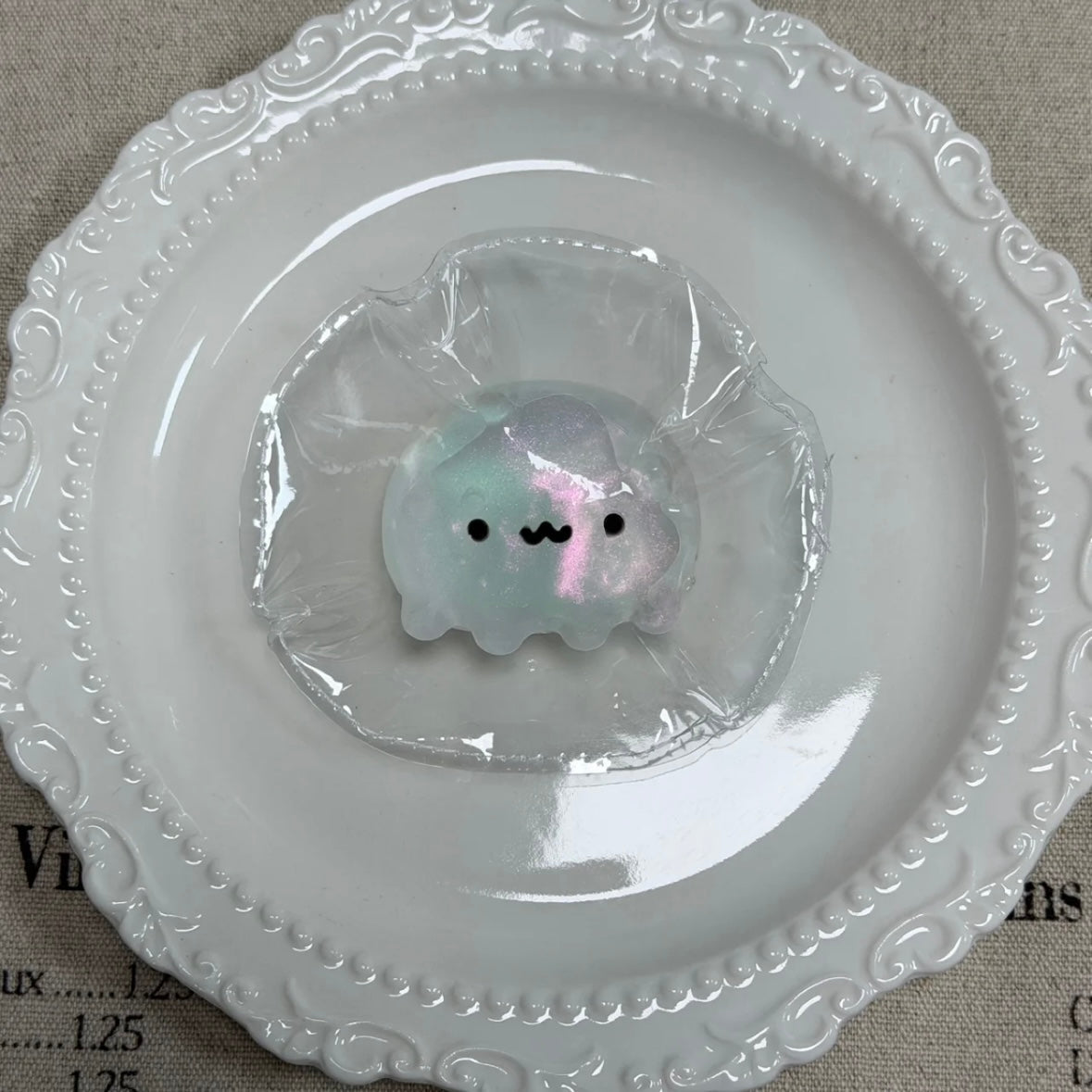 Handmade Transparent Mini Octopus Jellyfish Taba Squishy Toy