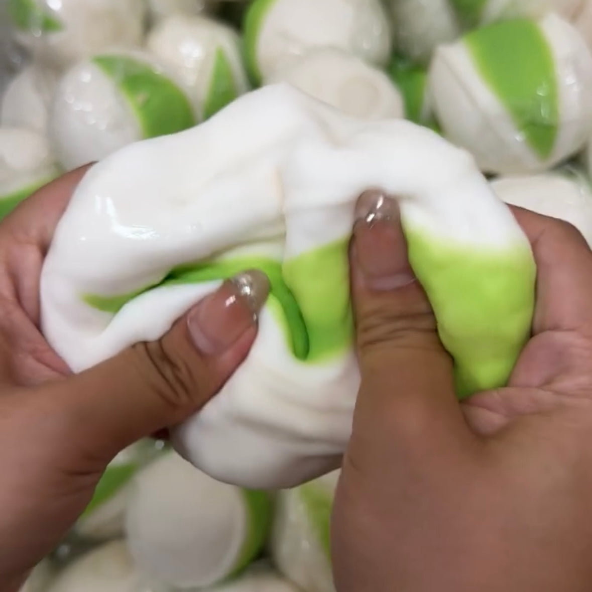 Crunchy Pistachio Bead & Clay Base Stress Ball Squishy Stress Relief Decompression Toy