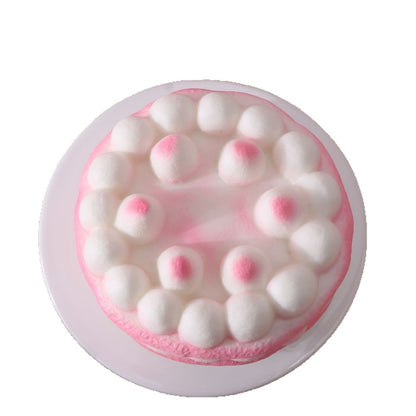 Slow Rising Squishy Pink Cake Stress Relief Decompression Toy
