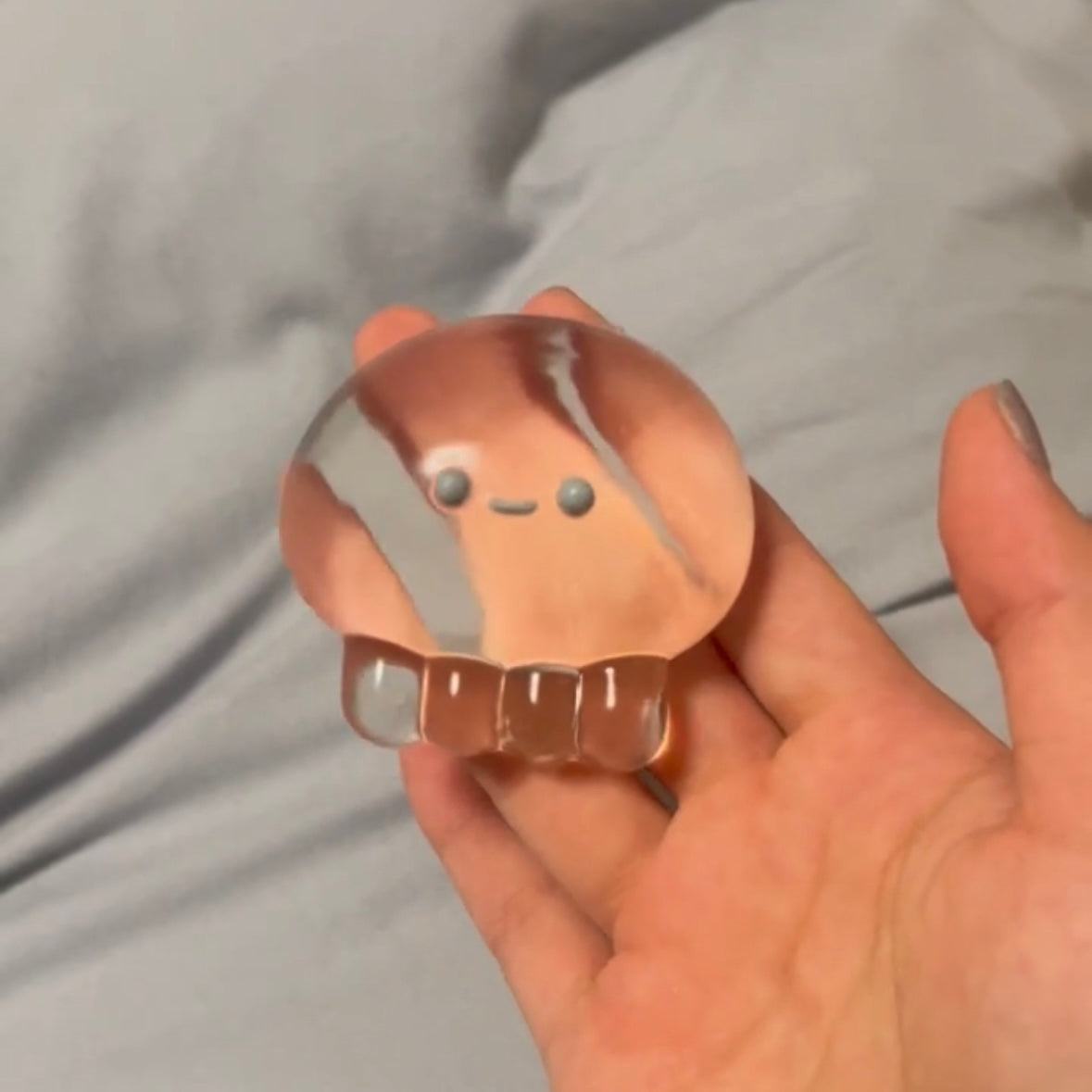 60g Handmade Transparent Jellyfish Octopus Taba Squishy Toy