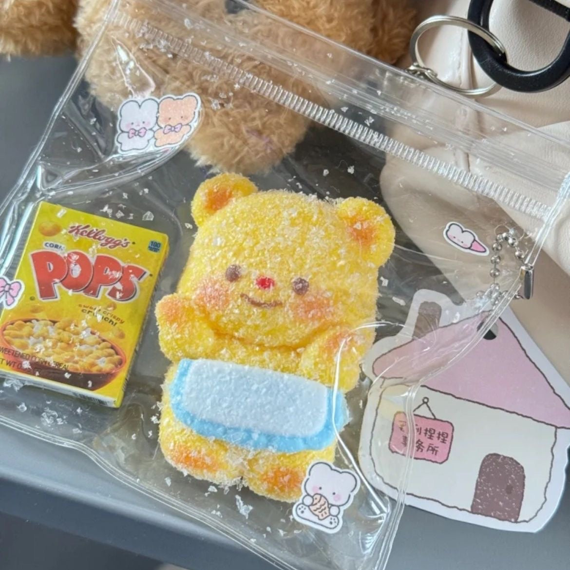 Handmade Silicone Butter Bear Taba Squishy Toy