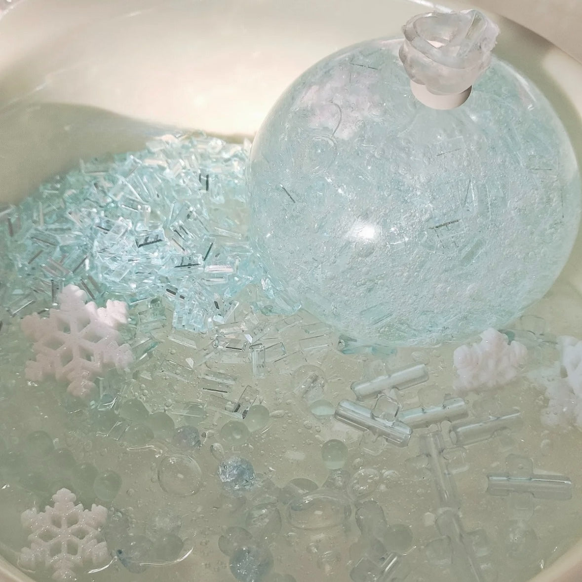 Handmade Snowflower Stress Ball