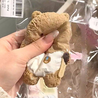 Handmade Brown Bear Taba Squishy Toy