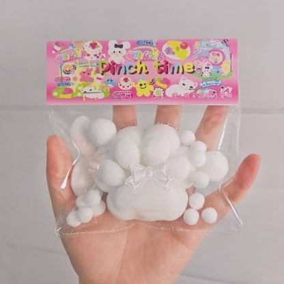 Handmade White Squishy Cute Cat’s Paw Taba Squishy Toy