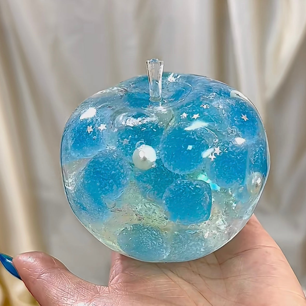 Blue Apple Vaseline Base Stress Ball Squishy Stress Relief Decompression Toy