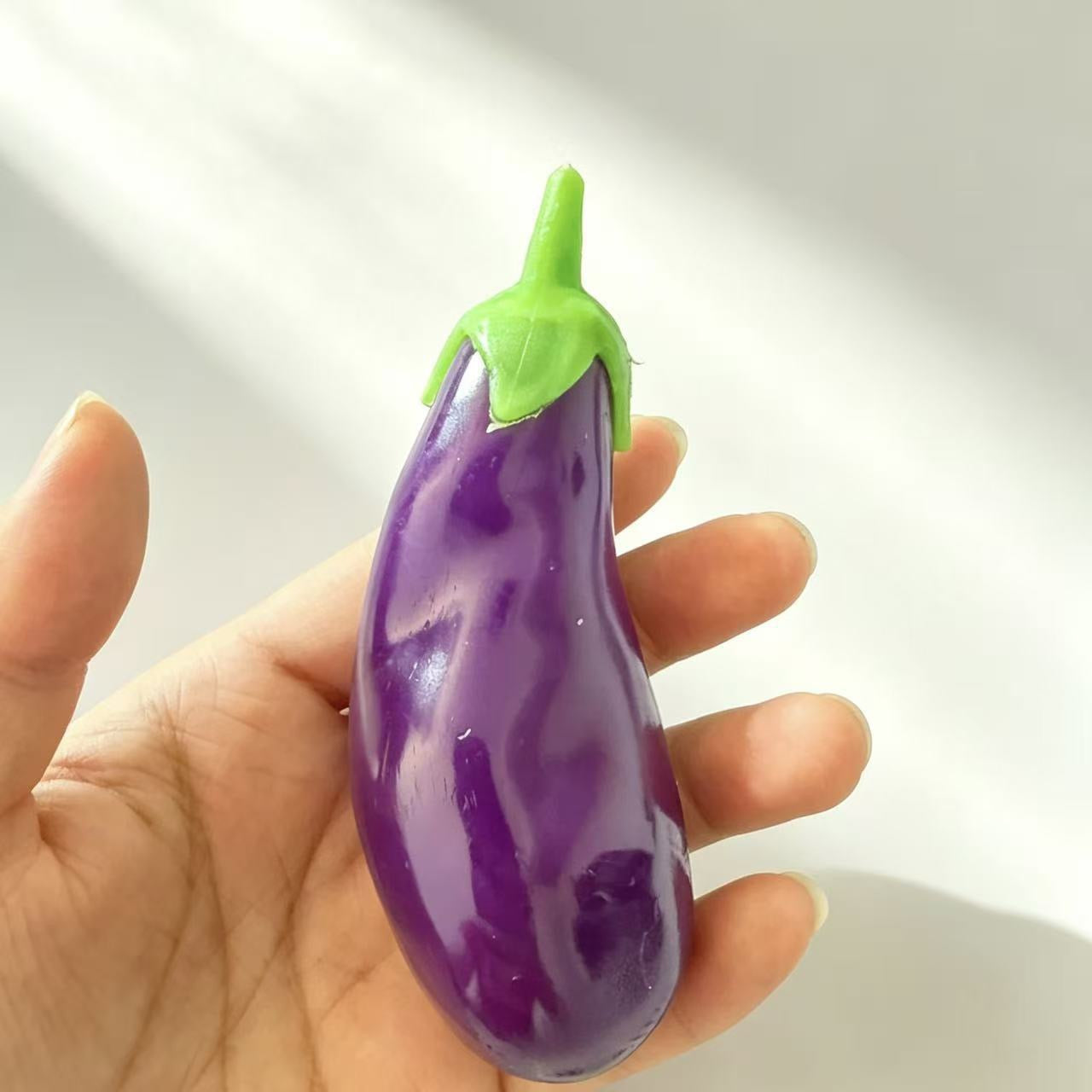 Vaseline Eggplant Handmade Stress Ball Stress Relief Decompression Toy