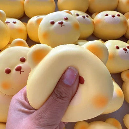 Slow Rising Squishy Bear Head Stress Relief Decompression Toy