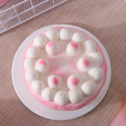Slow Rising Squishy Pink Cake Stress Relief Decompression Toy