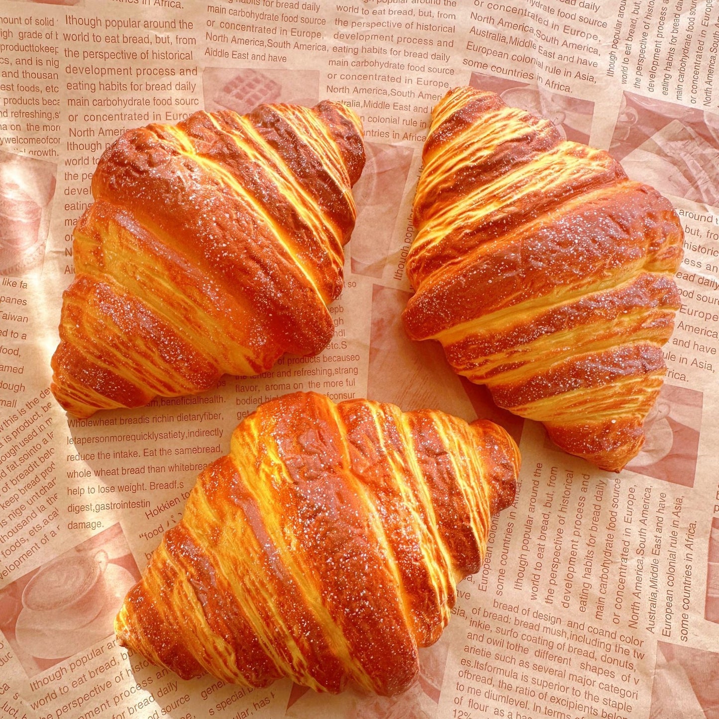 Slow Rising Squishy Croissant Stress Relief Decompression Toy