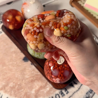 Rice Ball Collection Stress Ball Squishy Stress Relief Decompression Toy - Zip-tie Closure