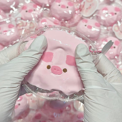 Handmade Pink Pig Taba Squishy Toy