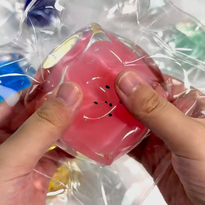 Transparent Watermelon Ice Cube Taba Squishy Toy